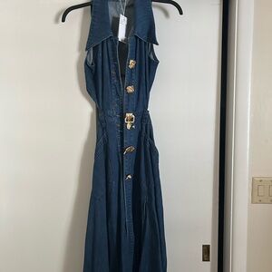 Women's Blue Maxi Dress